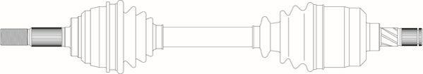 General Ricambi ND3018 - Приводний вал autozip.com.ua