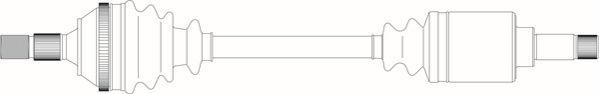 General Ricambi PE3097 - Приводний вал autozip.com.ua