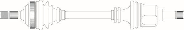 General Ricambi PE3056 - Приводний вал autozip.com.ua