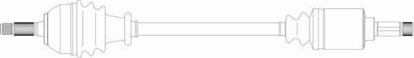 General Ricambi PE3010 - Приводний вал autozip.com.ua
