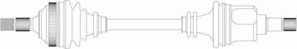 General Ricambi PE3089 - Приводний вал autozip.com.ua