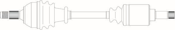 General Ricambi PE3085 - Приводний вал autozip.com.ua