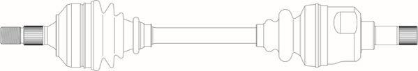 General Ricambi PE3195 - Приводний вал autozip.com.ua