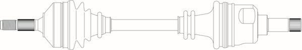 General Ricambi PE3191 - Приводний вал autozip.com.ua