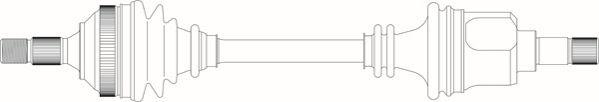 General Ricambi PE3197 - Приводний вал autozip.com.ua
