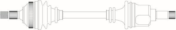 General Ricambi PE3105 - Приводний вал autozip.com.ua