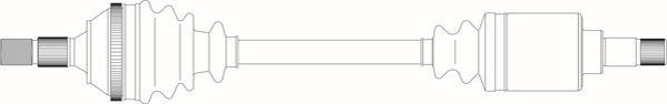 General Ricambi PE3101 - Приводний вал autozip.com.ua