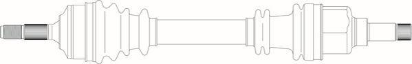 General Ricambi PE3189 - Приводний вал autozip.com.ua