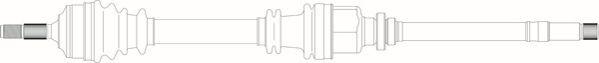 General Ricambi PE3186 - Приводний вал autozip.com.ua