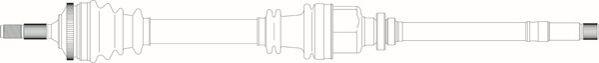 General Ricambi PE3188 - Приводний вал autozip.com.ua