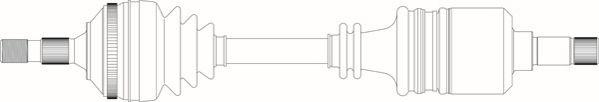 General Ricambi PE3183 - Приводний вал autozip.com.ua