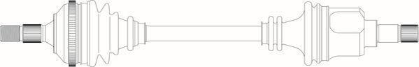 General Ricambi PE3179 - Приводний вал autozip.com.ua