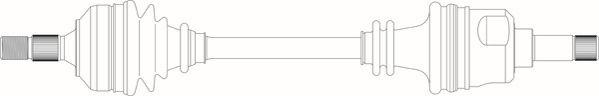 General Ricambi PE3173 - Приводний вал autozip.com.ua