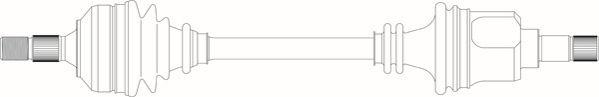 General Ricambi PE3177 - Приводний вал autozip.com.ua