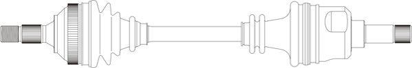 General Ricambi PE3252 - Приводний вал autozip.com.ua