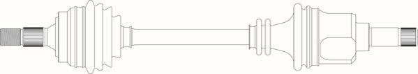 General Ricambi PE3202 - Приводний вал autozip.com.ua