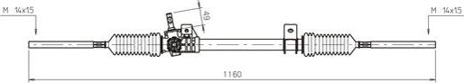 General Ricambi RE4044 - Рульовий механізм, рейка autozip.com.ua