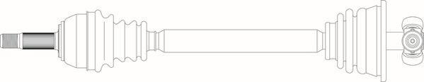 General Ricambi RE3045 - Приводний вал autozip.com.ua