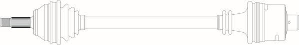 General Ricambi RE3047 - Приводний вал autozip.com.ua