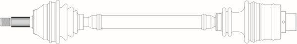 General Ricambi RE3051 - Приводний вал autozip.com.ua
