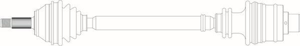 General Ricambi RE3053 - Приводний вал autozip.com.ua