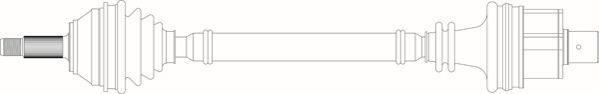 General Ricambi RE3052 - Приводний вал autozip.com.ua