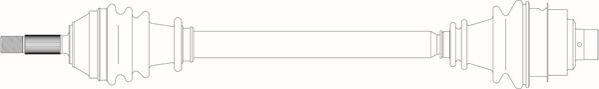 General Ricambi RE3057 - Приводний вал autozip.com.ua