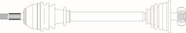 General Ricambi RE3068 - Приводний вал autozip.com.ua