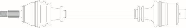 General Ricambi RE3019 - Приводний вал autozip.com.ua