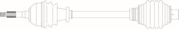 General Ricambi RE3018 - Приводний вал autozip.com.ua