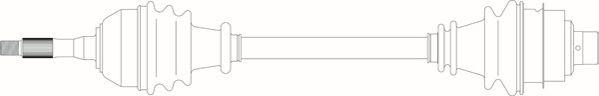 General Ricambi RE3017 - Приводний вал autozip.com.ua