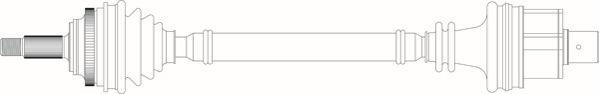 General Ricambi RE3086 - Приводний вал autozip.com.ua