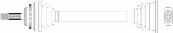 General Ricambi RE3080 - Приводний вал autozip.com.ua