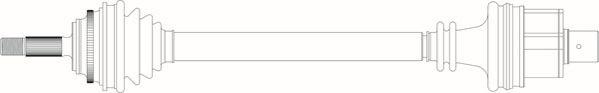 General Ricambi RE3081 - Приводний вал autozip.com.ua