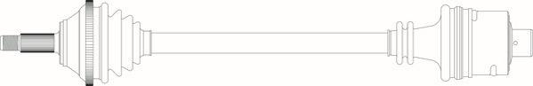 General Ricambi RE3088 - Приводний вал autozip.com.ua