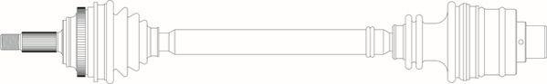 General Ricambi RE3087 - Приводний вал autozip.com.ua