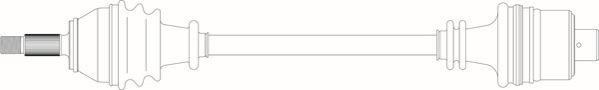 General Ricambi RE3031 - Приводний вал autozip.com.ua