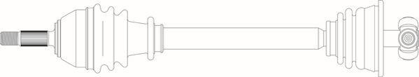 General Ricambi RE3024 - Приводний вал autozip.com.ua