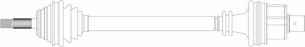 General Ricambi RE3078 - Приводний вал autozip.com.ua