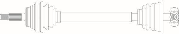 General Ricambi RE3077 - Приводний вал autozip.com.ua