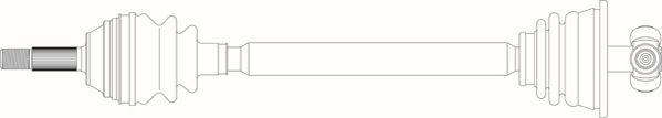 General Ricambi RE3199 - Приводний вал autozip.com.ua