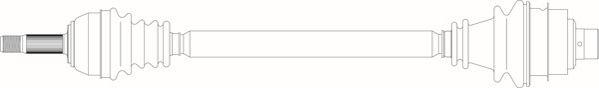 General Ricambi RE3159 - Приводний вал autozip.com.ua