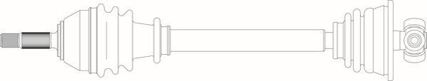 General Ricambi RE3153 - Приводний вал autozip.com.ua