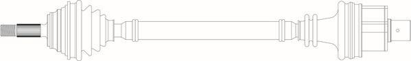 General Ricambi RE3161 - Приводний вал autozip.com.ua