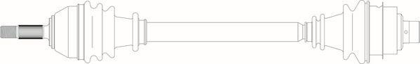 General Ricambi RE3109 - Приводний вал autozip.com.ua