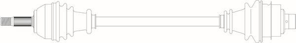 General Ricambi RE3107 - Приводний вал autozip.com.ua