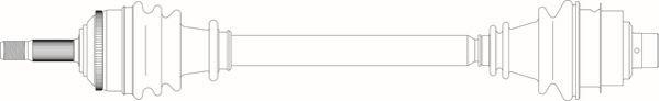 General Ricambi RE3111 - Приводний вал autozip.com.ua