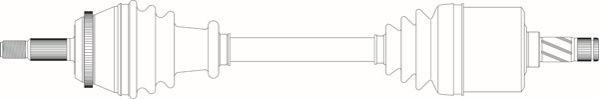 General Ricambi RE3189 - Приводний вал autozip.com.ua