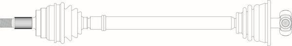 General Ricambi RE3181 - Приводний вал autozip.com.ua