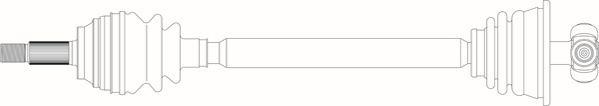 General Ricambi RE3172 - Приводний вал autozip.com.ua